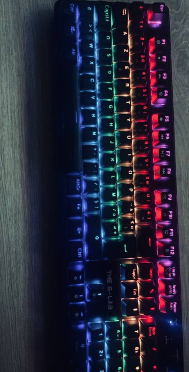 Clavier Mécanique RGB The G-Lab Keyz Rubidium E