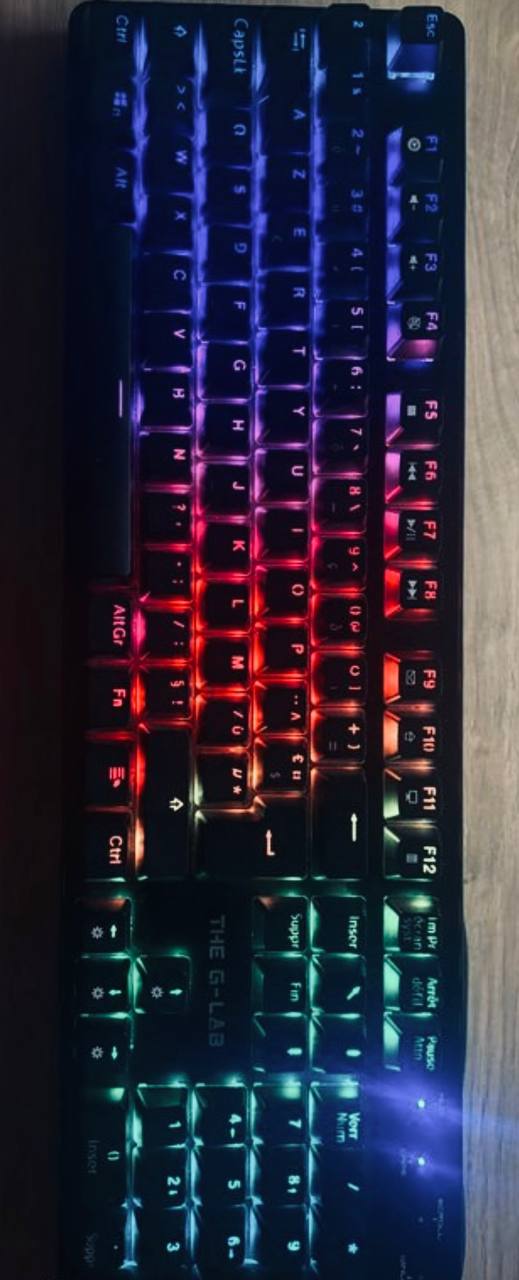 Clavier Mécanique RGB The G-Lab Keyz Rubidium E